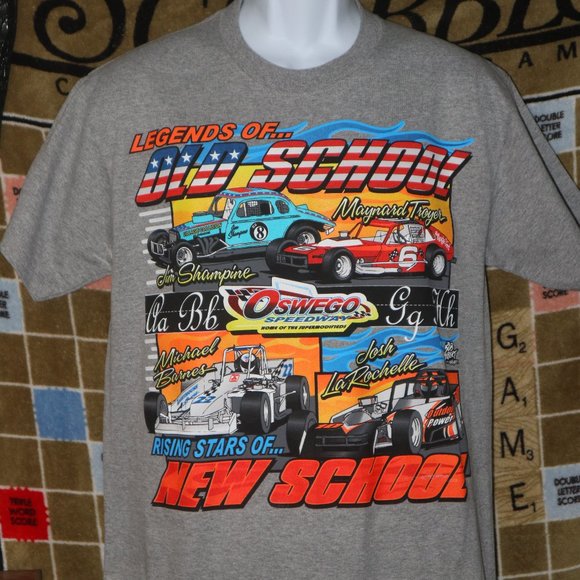 Oswego Speedway Legends of Old School T-Shirt Medium - Picture 1 of 5